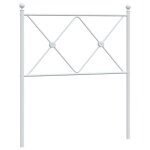 Vidaxl t�te de lit de remplacement m�tal blanc 80 cm