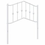 Vidaxl t�te de lit de remplacement m�tal blanc 80 cm