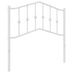Vidaxl t�te de lit de remplacement m�tal blanc 90 cm
