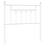 Vidaxl t�te de lit de remplacement m�tal blanc 90 cm
