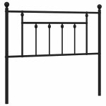 Vidaxl t�te de lit de remplacement m�tal noir 100 cm