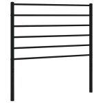 Vidaxl t�te de lit de remplacement m�tal noir 107 cm