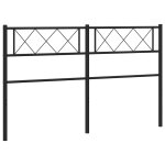 Vidaxl t�te de lit de remplacement m�tal noir 135 cm