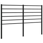 Vidaxl t�te de lit de remplacement m�tal noir 135 cm