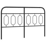 Vidaxl t�te de lit de remplacement m�tal noir 137 cm