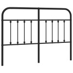 Vidaxl t�te de lit de remplacement m�tal noir 140 cm