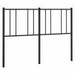 Vidaxl t�te de lit de remplacement m�tal noir 150 cm