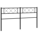 Vidaxl t�te de lit de remplacement m�tal noir 160 cm