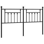 Vidaxl t�te de lit de remplacement m�tal noir 160 cm