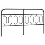 Vidaxl t�te de lit de remplacement m�tal noir 183 cm
