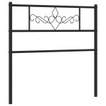 Vidaxl t�te de lit de remplacement m�tal noir 75 cm