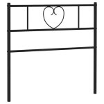 Vidaxl t�te de lit de remplacement m�tal noir 75 cm