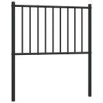 Vidaxl t�te de lit de remplacement m�tal noir 75 cm