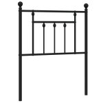 Vidaxl t�te de lit de remplacement m�tal noir 75 cm