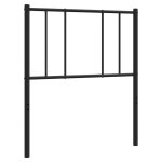 Vidaxl t�te de lit de remplacement m�tal noir 80 cm