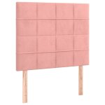Vidaxl t�te de lit rose 80x5x118 / 128 cm velours