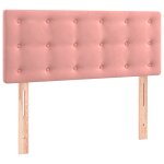 Vidaxl t�te de lit rose 80x5x78 / 88 cm velours