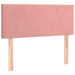 Vidaxl t�te de lit rose 80x5x78 / 88 cm velours