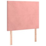 Vidaxl t�te de lit rose 90x5x118 / 128 cm velours