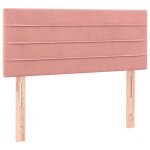 Vidaxl t�te de lit rose 90x5x78 / 88 cm velours