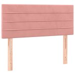 Vidaxl tte de lit rose 90x5x78 / 88 cm velours