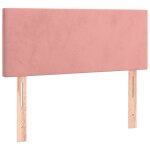 Vidaxl t�te de lit rose 90x5x78 / 88 cm velours