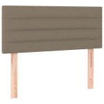 Vidaxl tte de lit taupe 100x5x78 / 88 cm tissu