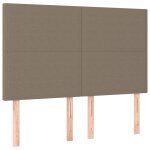 Vidaxl t�te de lit taupe 144x5x118 / 128 cm tissu