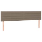 Vidaxl t�tes de lit taupe 160x5x78 / 88 cm tissu