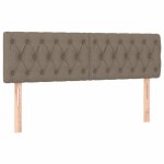 Vidaxl t�tes de lit taupe 160x7x78 / 88 cm tissu