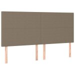 Vidaxl t�te de lit taupe 180x5x118 / 128 cm tissu