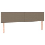 Vidaxl t�tes de lit taupe 180x5x78 / 88 cm tissu