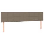 Vidaxl t�tes de lit taupe 180x5x78 / 88 cm tissu