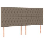 Vidaxl t�te de lit taupe 200x7x118 / 128 cm tissu