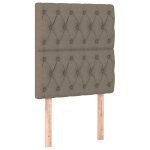 Vidaxl t�te de lit taupe 80x7x118 / 128 cm tissu