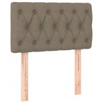 Vidaxl t�te de lit taupe 80x7x78 / 88 cm tissu