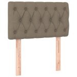 Vidaxl tte de lit taupe 80x7x78 / 88 cm tissu
