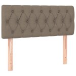 Vidaxl tte de lit taupe 90x7x78 / 88 cm tissu