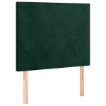 Vidaxl t�te de lit vert fonc� 100x5x118 / 128 cm velours