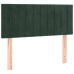 Vidaxl tte de lit vert fonc 100x5x78 / 88 cm velours