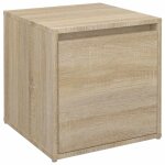 Vidaxl tiroir bo�te ch�ne sonoma 40, 5x40x40 cm bois d'ing�nierie
