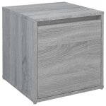 Vidaxl tiroir bo�te sonoma gris 40, 5x40x40 cm bois d'ing�nierie
