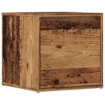 Vidaxl tiroir boîte vieux bois 40, 5x40x40 cm bois d'ingénierie Vidaxl tiroir boîte vieux bois 40, 5x40x40 cm bois d'ingénierie