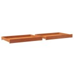 Vidaxl tiroirs de lit de jour 2 pcs cire marron bois de pin massif