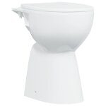 Vidaxl toilette sans rebord 7 cm hauteur suppl�mentaire abattant amorti c�ramique blanche