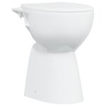 Vidaxl toilette sans rebord 7 cm hauteur suppl�mentaire abattant amorti c�ramique blanche