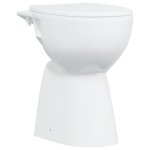 Vidaxl toilette sans rebord 7 cm hauteur suppl�mentaire abattant amorti c�ramique blanche
