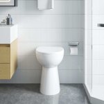 Vidaxl toilette sans rebord 7 cm hauteur suppl�mentaire abattant amorti c�ramique blanche