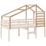 Vidaxl toit de lit pour enfants 198x97x113 cm bois de pin massif