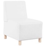 Vidaxl unit de sofa modulaire sans accoudoirs blanc 55 x 74 x 82 cm